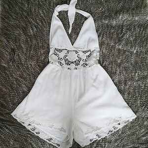 FREE PEOPLE white romper